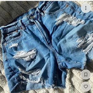 distressed boyfriend jean shorts